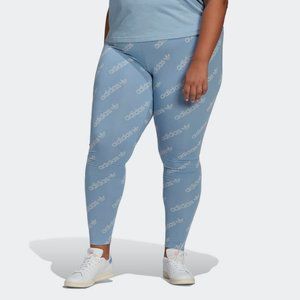 New ADIDAS ORIGINALS Plus Size Printed Full-Length Leggings